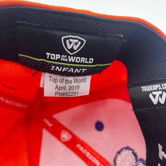 Clemson Lil Tigers Top of the World Hat Cap Orange One Size Infant Unisex - Picture 5 of 6